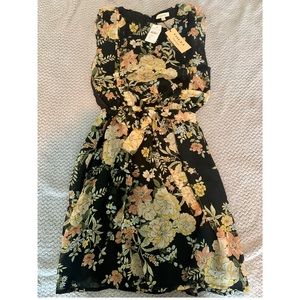 Bohme- yellow/black flowered dress